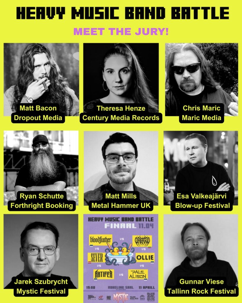 Heavy Music Band Battle 2026 finals jury
